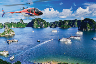 Amazing Halong Bay by Helicopter