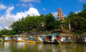 perfume pagoda in Hue